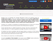 Tablet Screenshot of mueblescavi.com